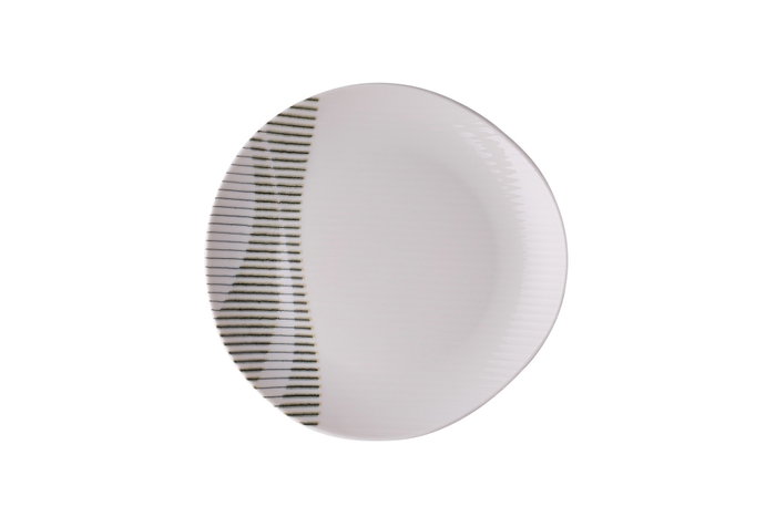 Hermia GBSRD24KY4R3095 Vajilla de Porcelana 24 Piezas Apta Microondas y Lavavajillas para Experiencia Gastronómica Elegante y Funcional